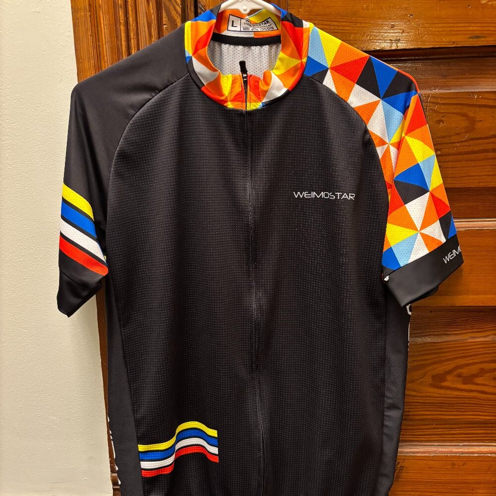 Men's Weimostar Cycling Jersey Full Zip Size Large